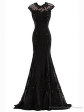 Unique Appliques Beading Trumpet/Mermaid Mother of the Bride Dress